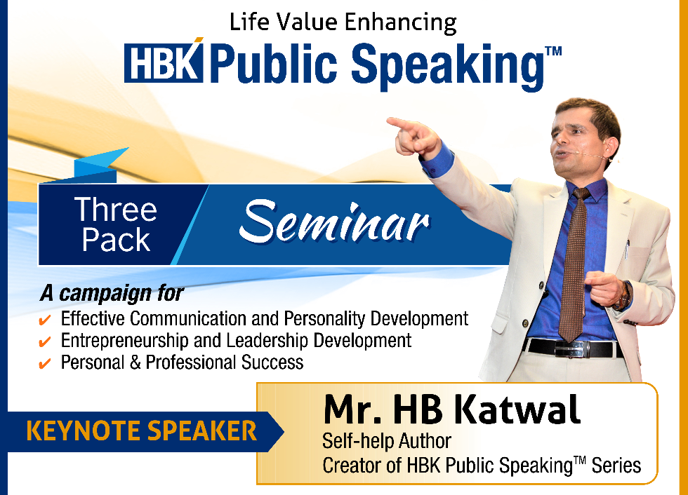 HBK Public Speaking  THREE PACK Seminar